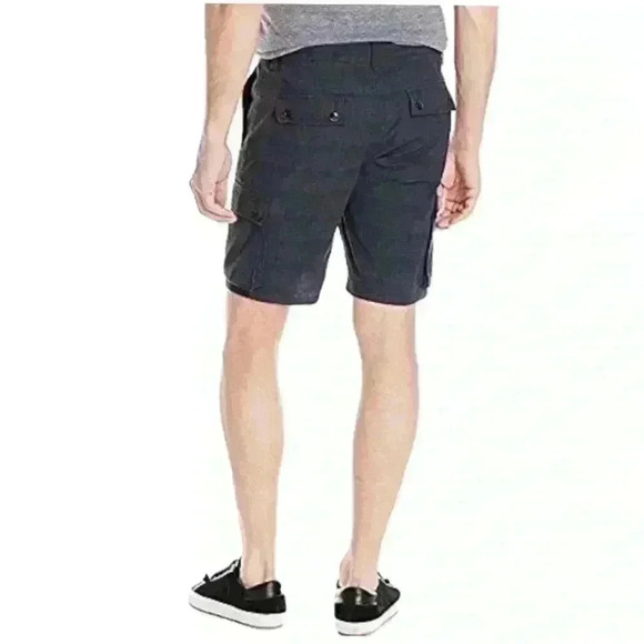 John Varvatos Blue Plaid Cargo Shorts Men’s Size 38 EUC! - Picture 2 of 6